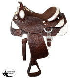 New! *16" Fully tooled Double T show saddle. - Country Scene Saddlery and Pet Supplies
