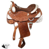 New! *16" Fully tooled Double T show saddle. - Country Scene Saddlery and Pet Supplies