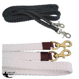 New! 174435 - Flat Braided Cotton Reins 7`