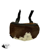 New! 178187B - Hair on Cowhide Saddle Pouch - Country Scene Saddlery and Pet Supplies