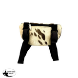 New! 178187F - Hair on Cowhide Saddle Pouch - Country Scene Saddlery and Pet Supplies