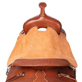 Double S 2 Tone Combination Ranch Saddle, Cutter. 6.5 inch wide - Country Scene Saddlery and Pet Supplies