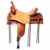 Double S 2 Tone Combination Ranch Saddle, Cutter. 6.5 inch wide - Country Scene Saddlery and Pet Supplies
