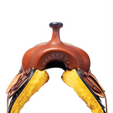 Double S 2 Tone Combination Ranch Saddle, Cutter. 6.5 inch wide - Country Scene Saddlery and Pet Supplies