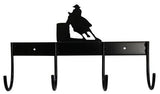 244281-3 4 Hook tack rack with barrel horse design. - Country Scene Saddlery and Pet Supplies