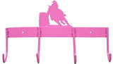 244281-3 4 Hook tack rack with barrel horse design. - Country Scene Saddlery and Pet Supplies