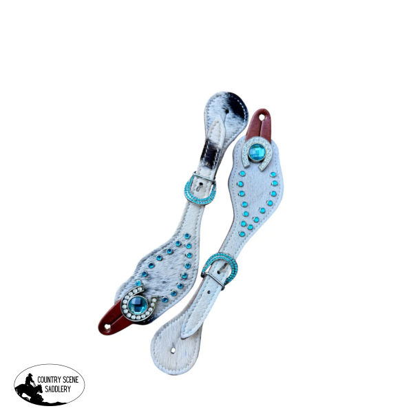 New! 247A Ladies Glittering Grit Spur Straps spur strap