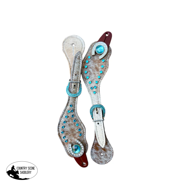 New! 247B Ladies Glittering Grit Spur Straps spur strap