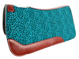31" X 32" Teal Solid Felt Saddle Pad. - Country Scene Saddlery and Pet Supplies