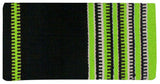 New! 32" x 64" Wool saddle blanket with colored zipper design. - Country Scene Saddlery and Pet Supplies