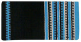 New! 32" x 64" Wool saddle blanket with colored zipper design. - Country Scene Saddlery and Pet Supplies
