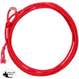 New! 5/16’’ x 20’ Nylon Kid Rope with Hand Sewn Leather Burner - Red - Rodeo Products