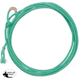 New! 5/16’’ x 20’ Nylon Kid Rope with Hand Sewn Leather Burner - Teal - Rodeo Products