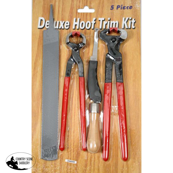 New! 5-Piece Deluxe Hoof Trim Kit Farrier Kit