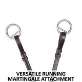 New 5 Point Breastplate with Sheepskin – Havana Leather - Training aids