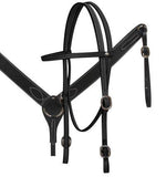 Leather buck stitched bridle and breastcollar set. - Country Scene Saddlery and Pet Supplies