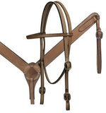 Leather buck stitched bridle and breastcollar set. - Country Scene Saddlery and Pet Supplies