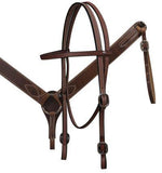 Leather buck stitched bridle and breastcollar set. - Country Scene Saddlery and Pet Supplies