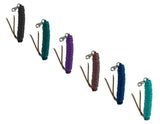 5/8" X 14' leather end nylon pro braid training lead - Country Scene Saddlery and Pet Supplies