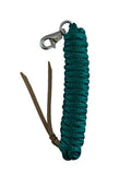 5/8" X 14' leather end nylon pro braid training lead - Country Scene Saddlery and Pet Supplies