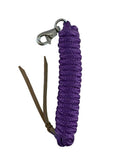 5/8" X 14' leather end nylon pro braid training lead - Country Scene Saddlery and Pet Supplies