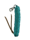 5/8" X 14' leather end nylon pro braid training lead - Country Scene Saddlery and Pet Supplies