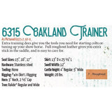 6315 OAKLAND TRAINER SADDLE - Country Scene Saddlery and Pet Supplies