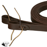 New! 8' x 1" Premium Harness Oiled Leather Split Rein - Made in the USA - Country Scene Saddlery and Pet Supplies