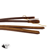 New! 8' X 5/8" Double Stitched Harness Leather Weighted Split Reins. MADE IN THE USA. - Country Scene Saddlery and Pet Supplies