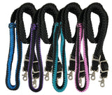 8ft Nylon braided roping reins - Country Scene Saddlery and Pet Supplies