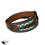 New! A8463C - Kava Leather Hand Carved Western Belt- 40’’ - 40 - Western belts
