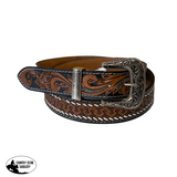 New! A8464 - Floral Hand Carved Western Belt