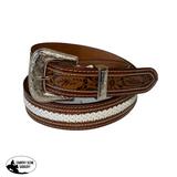 A8465 - Koa Leather Hand Carved Western Belt - Country Scene Saddlery and Pet Supplies