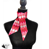 New! A8945 - Harlequin Satin Thin Neck Tie - Neck Ties & Scarves Black Desert Steer Bandana
