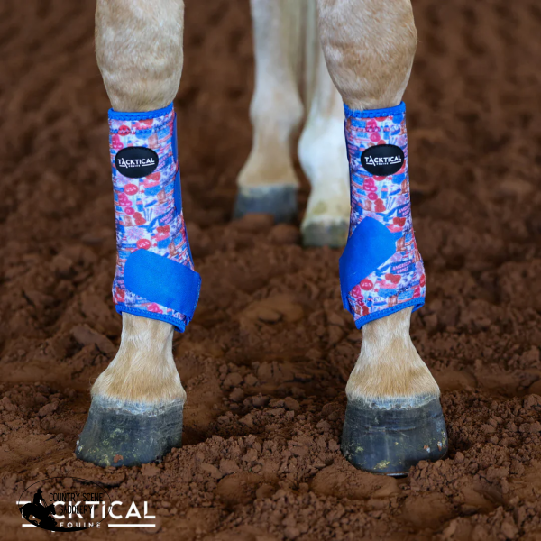 New! AMERICAN RODEO SPLlNT BOOTS (PAIR) MEDIUM / FRONT Splint Boots