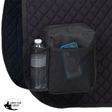 New! Australian Outrider Pocket Saddle Pad Black - Farrier
