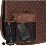 New! Australian Outrider Pocket Saddle Pad Brown - Farrier