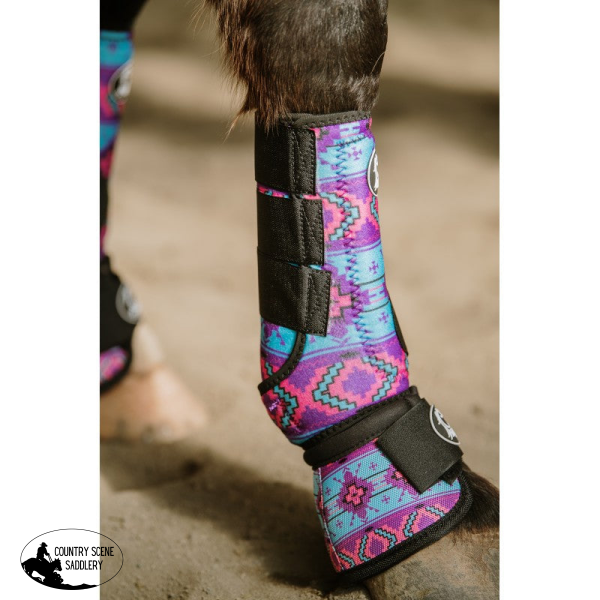 New! Aztec Bubblegum Bell Boots Tack Sets