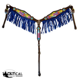 New! BENJIS LEATHER FRINGE BREASTCOLLAR - Country Scene Saddlery and Pet Supplies