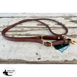 New! Berlin Custom Leather Rolled Roping Reins - oiled