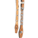New! Billy Royal® Arrowhead Two Ear Silver Show Headstall - Western Show Headstall