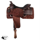 New! Billy Royal® Basketweave Tooled Roughout Saddle - Country Scene Saddlery and Pet Supplies