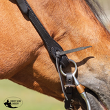 New!Billy Royal® Black Leather Rolled One Ear Headstall - Country Scene Saddlery and Pet Supplies