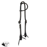 New!Billy Royal® Black Leather Rolled One Ear Headstall - Country Scene Saddlery and Pet Supplies