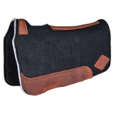 New! Billy Royal® Contour Felt Western Saddle Pad with Merino Wool Black Saddle Pads & Blankets