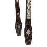 New!Billy Royal® Custom Initial Buckle Two-Ear Silver Show Headstall