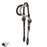 New!Billy Royal® Custom Initial Buckle Two-Ear Silver Show Headstall