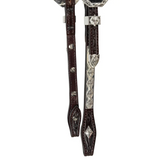 New!Billy Royal® Custom Initial Buckle Two-Ear Silver Show Headstall