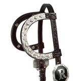 New!Billy Royal® Custom Initial Buckle Two-Ear Silver Show Headstall