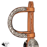 New! Billy Royal® Double Diamond Two Ear Silver Show Headstall II - Full Size